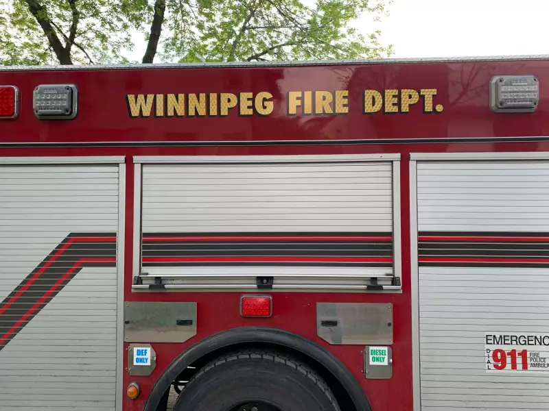 Winnipeg Firefighters Battle North End Vacant House Blaze