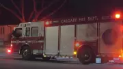 Calgary Firefighters Battle Two Blazes on Saturday Evening