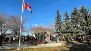 Edmontonians Honour Veterans at Alberta's Oldest War Monument on Remembrance Day