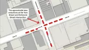 London Drivers: Richmond & York Intersection Lane Reductions Start Nov. 10