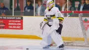 Powassan Voodoos Goalie Derrick Champagne Shares Unique Team Logo Bond