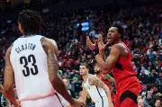 Raptors Defeat Nets for 7th Straight Win; Barrett Injured