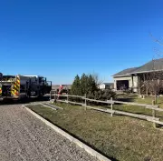 Regina Fire Crews Battle Blaze Outside City Limits, One Person Hospitalized
