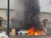 Torched Car Ignites Saint-Leonard Duplex Blaze, Montreal Firefighters Respond