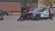 Toronto Police Cruiser Runs Over Officer and Suspect During Arrest | Shocking Video Evidence
