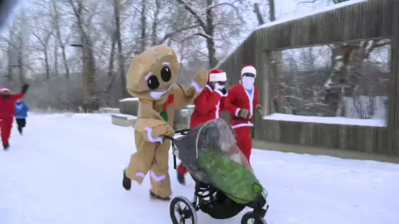 200 Calgarians Brave Chilly Weather for Salvation Army Santa Shuffle