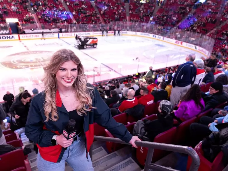 At 17, Laval's Makayla Wight is one of the NHL's youngest in-game hosts