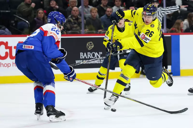 Berglund's Late Winner Lifts Sweden to 3-2 Victory Over Slovakia at World Juniors