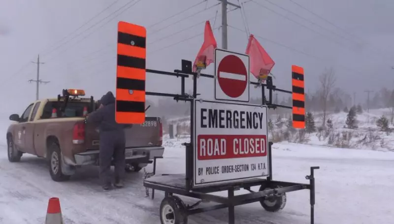 Blizzard Forces Road Closures Across Rural Ontario as Winter Storm Intensifies