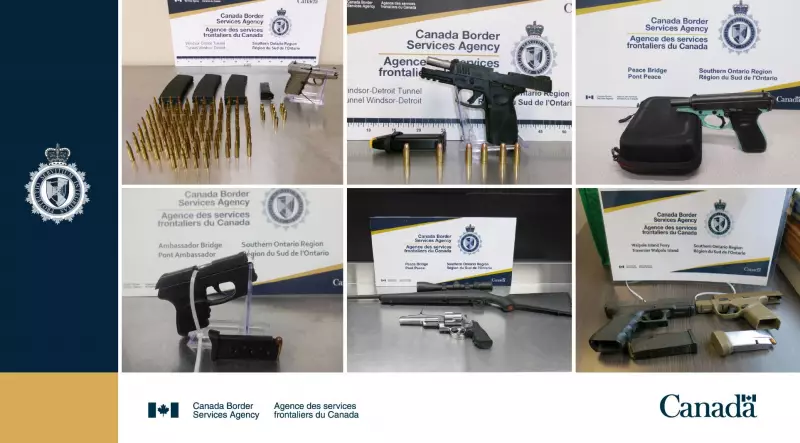 Border Seizure: Firearms, Silencer, Switchblade Intercepted at Windsor Crossings