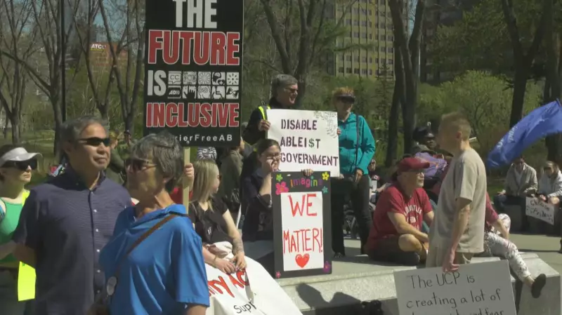 Calgary Activists Rally Against Alberta's Upcoming Disability Benefit Changes
