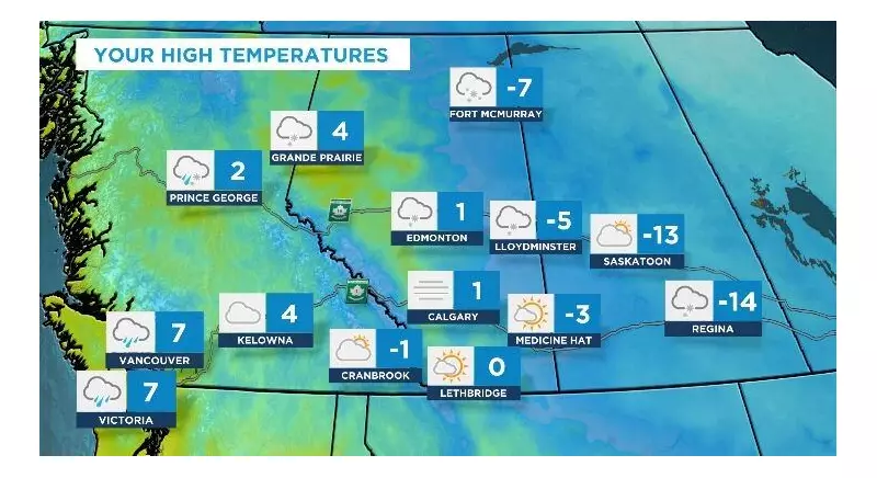 Calgary Braces for More Snow Friday as Unsettled Weather Pattern Continues