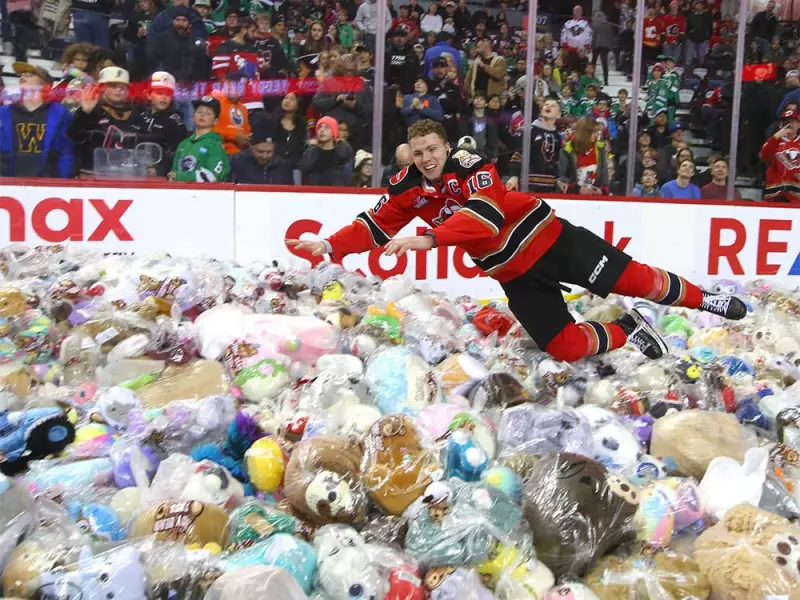 Calgary Hitmen Aim for 30,000 Teddy Bears in 30th Annual Toss Game