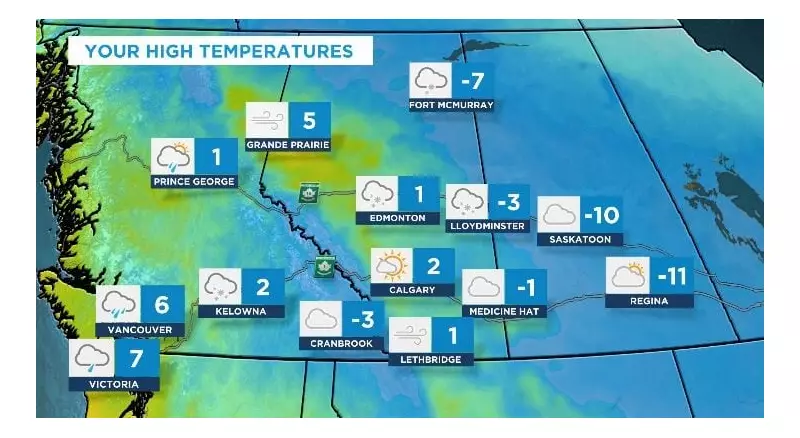 Calgary Weather: Mild Monday Gives Way to Snowy Tuesday