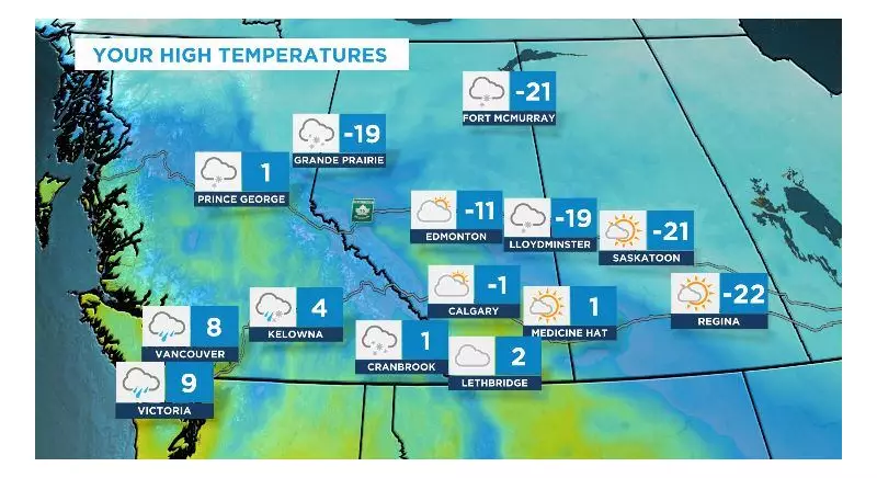 Calgary's Brief Weather Respite: A Day of Warmer Temps Before Cool Down on Dec 18