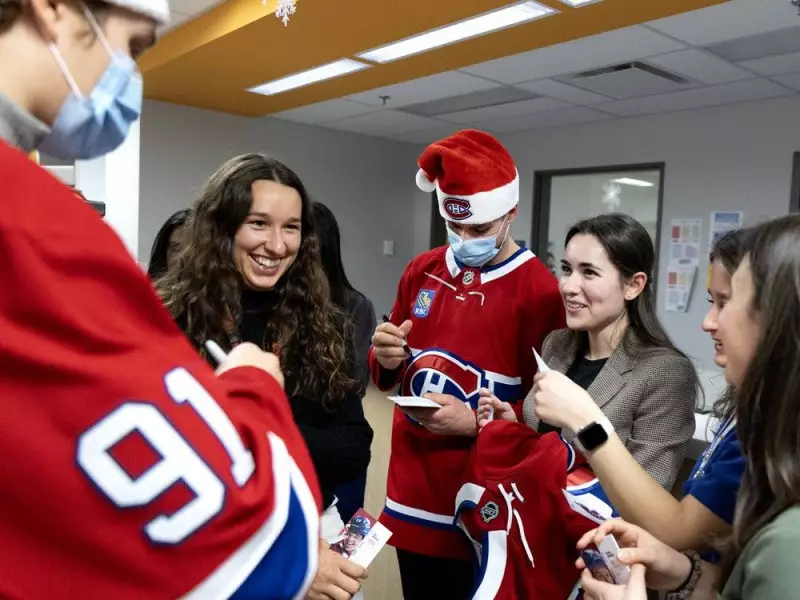 Canadiens Spread Holiday Cheer at Montreal Children's Hospital in 50-Year Tradition