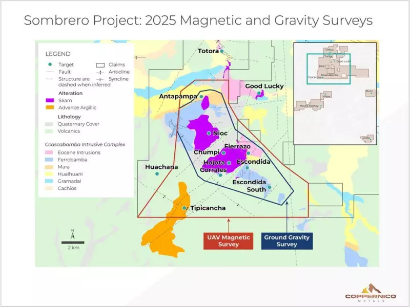 Coppernico Metals Launches Major Geophysical Surveys at Peru's Sombrero Copper-Gold Project