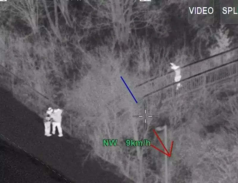 Durham Police Helicopter Nabs Suspect Fleeing RIDE Checkpoint on Foot