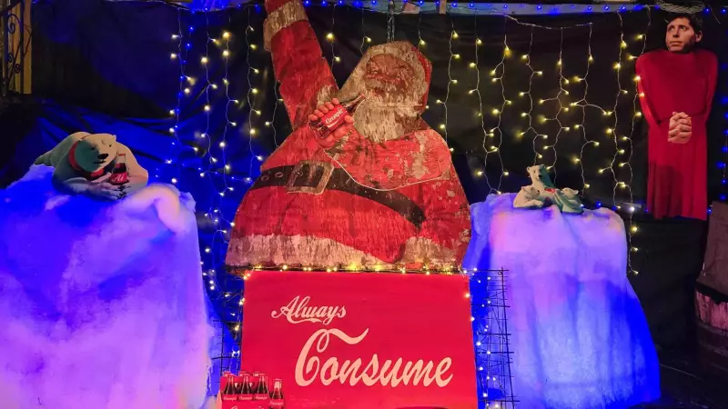 East Vancouver's Festive Display Lampoons AI, Coca-Cola, and Ozempic