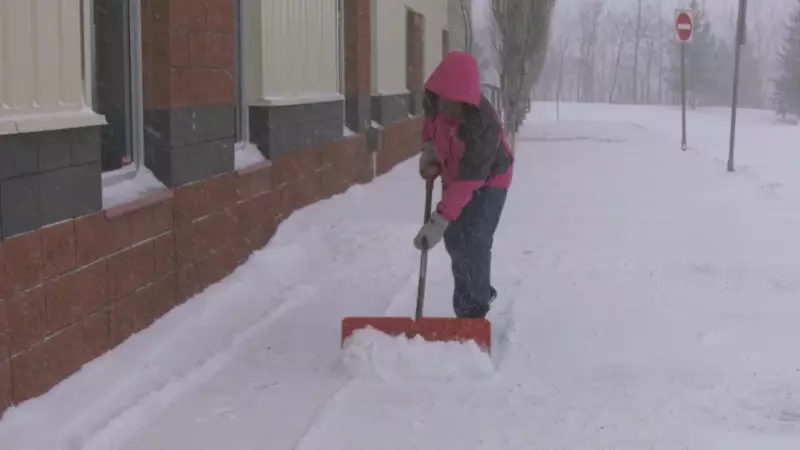 Edmonton Students Become Snow Heroes in City Shoveling Challenge