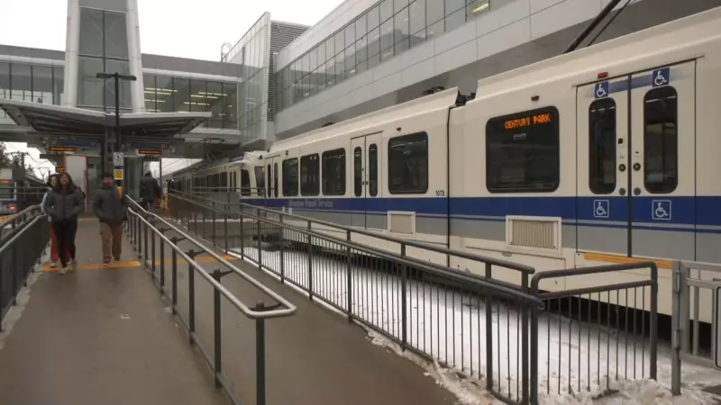 Edmonton's Historic Holiday LRT Train Returns to Capital Line for Festive Season