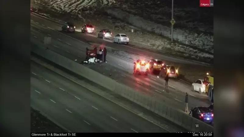 Fatal Late-Night Crash Claims One Life on Calgary's Glenmore Trail
