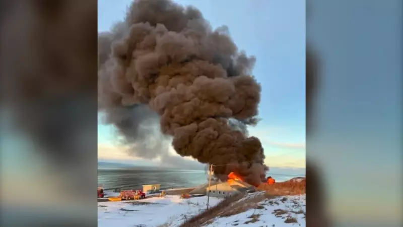 Fire Destroys Stonehaven Lobster Facility Near Bathurst, N.B.