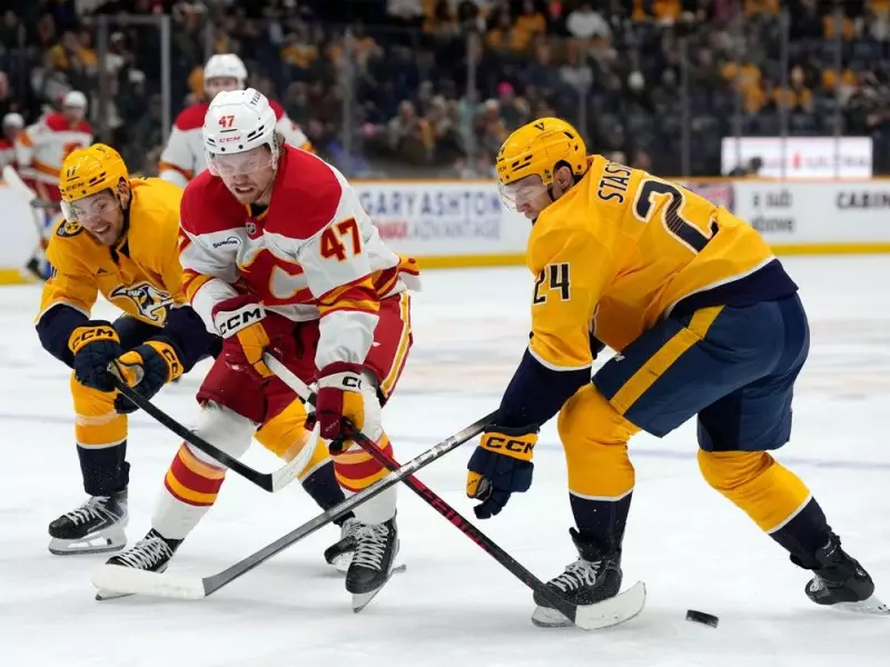 Flames Hit Rock Bottom: 5-1 Rout by Predators Sends Calgary to NHL Cellar