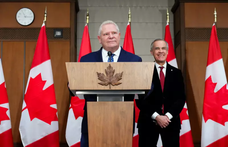 Ford Hails Anti-Tariff Ad as 'Best Ever' with PM Carney Present