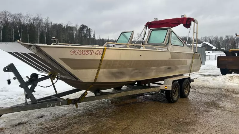 Former Sudbury Rescue Boat Finds New Purpose with Wahnapitae First Nation