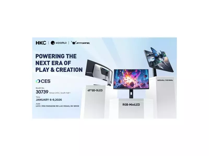 HKC Corporation Unveils Next-Gen Gaming & Creation Monitors at CES 2026