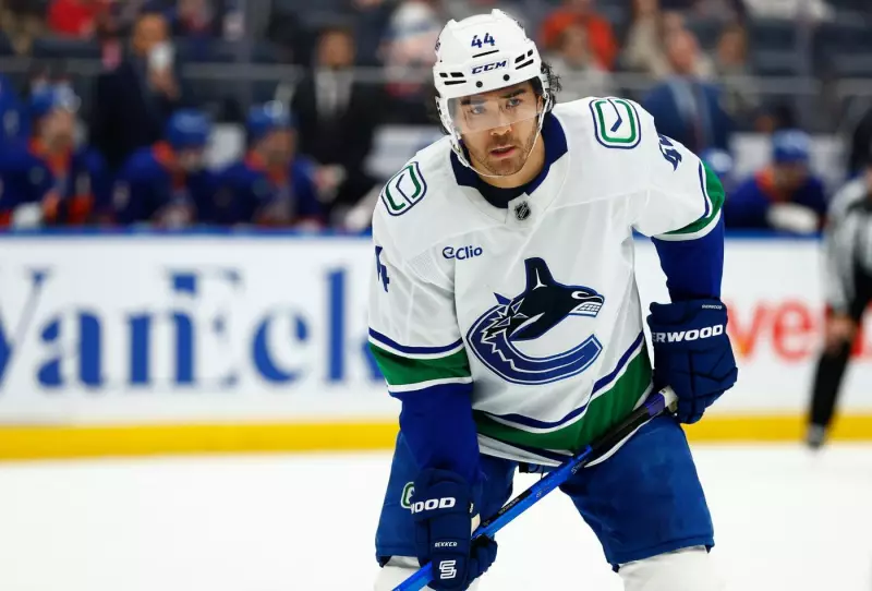 Kiefer Sherwood's Hat Trick Powers Canucks to 4-1 Victory Over Islanders