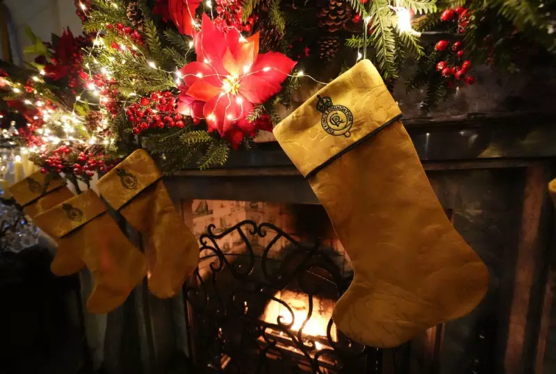 King Charles III's Charity Auctions Christmas Stockings Made from Royal Drapes