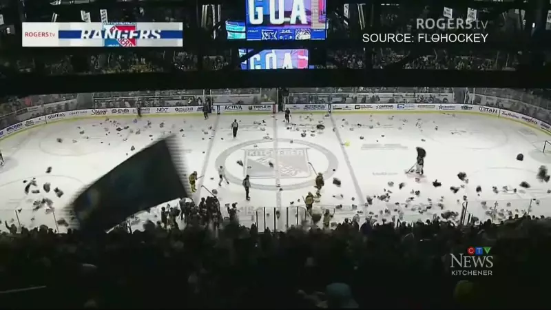 Kitchener Rangers' Teddy Bear Toss Nets Nearly 10,000 Stuffed Toys