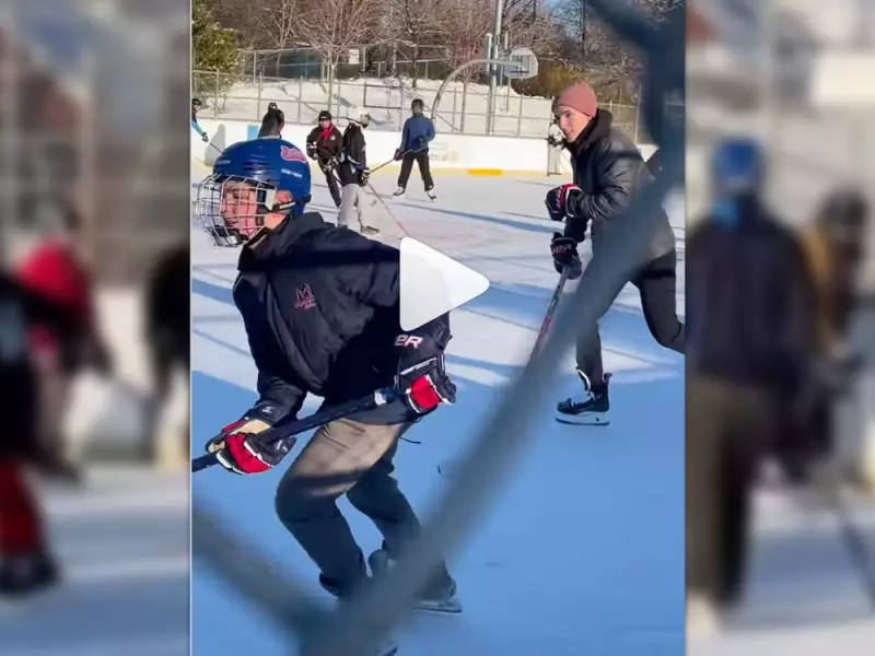 Lane Hutson Skates with Kids in N.D.G. on Christmas Eve After 3-Assist Game