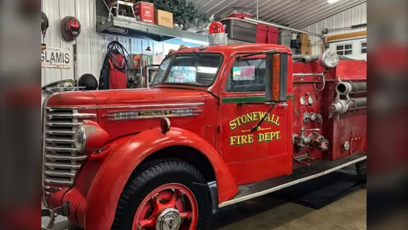 Manitoba Fire Department Reacquires Historic 1948 Fire Truck in Stonewall