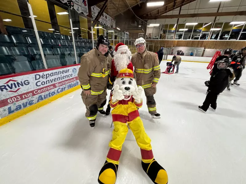 Memramcook Firefighters Host Christmas Eve Skate at Local Rink