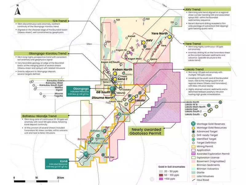 Montage Gold Expands Côte d'Ivoire Footprint with New Permits