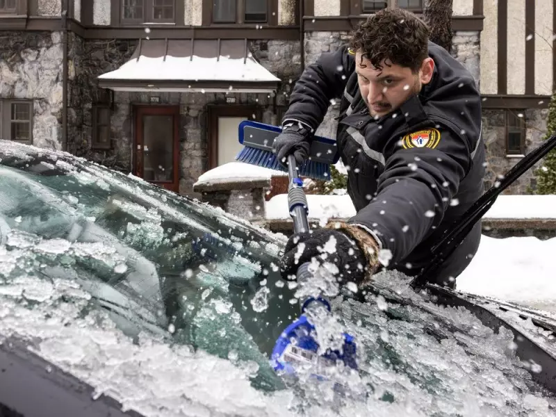 Montreal Gripped by Icy Freezing Rain Storm on Dec. 29, 2025