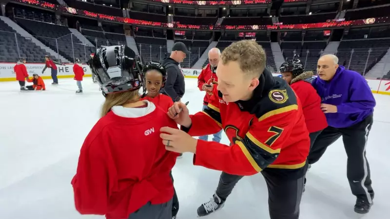 Ottawa Students Skate with Senators Stars at Canadian Tire Centre