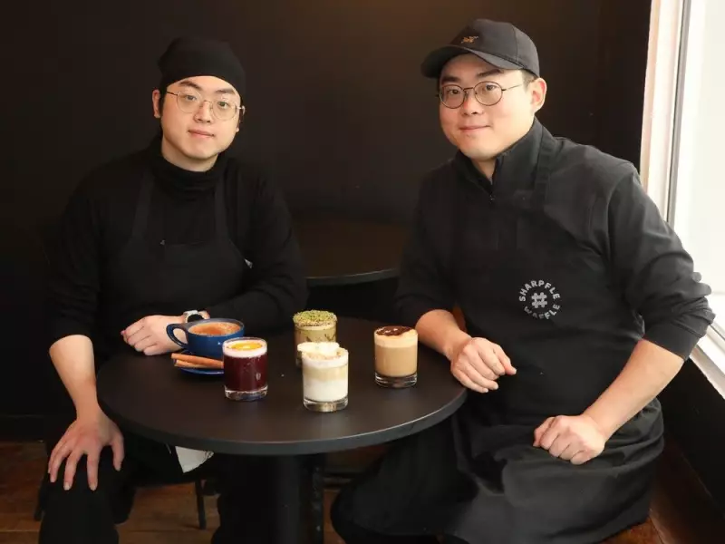 Ottawa's Sharpfle Waffle Serves Coffee-Free Lattes Inspired by Korean Winter Drinks