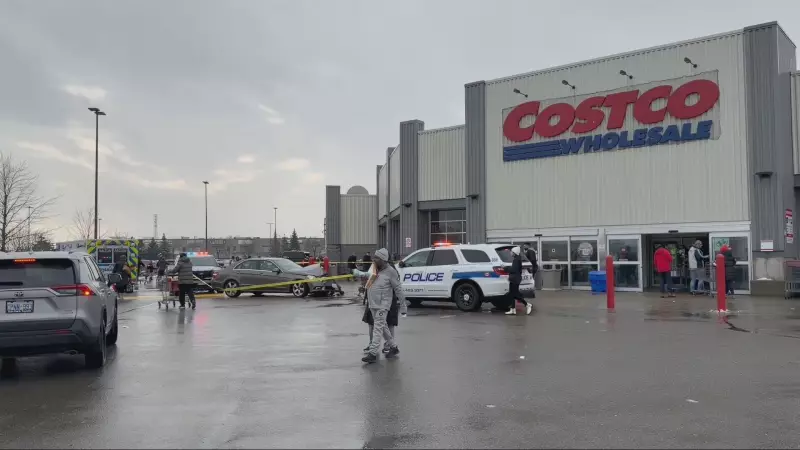 Pedestrian and Driver Hospitalized After Collision in Mississauga Costco Parking Lot