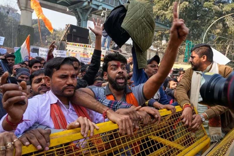 Protests in Delhi Over Hindu Man's Lynching in Bangladesh Spark Tensions