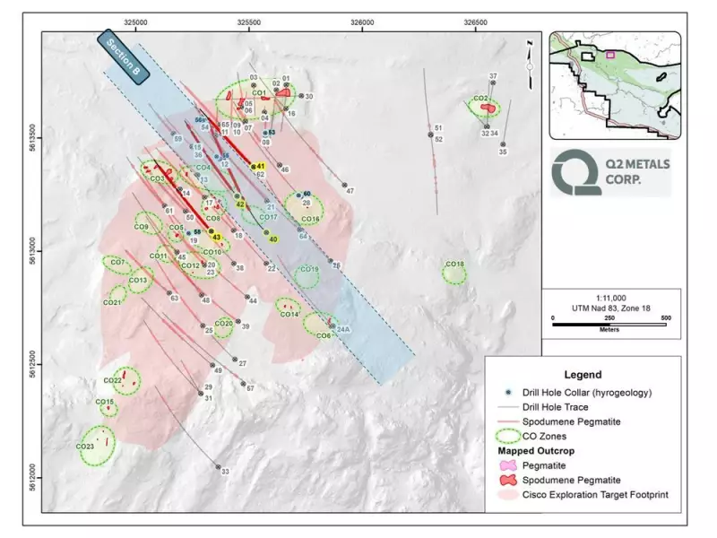 Q2 Metals Hits Major Lithium Intercepts in Quebec, Including 95m at 1.56% Li₂O