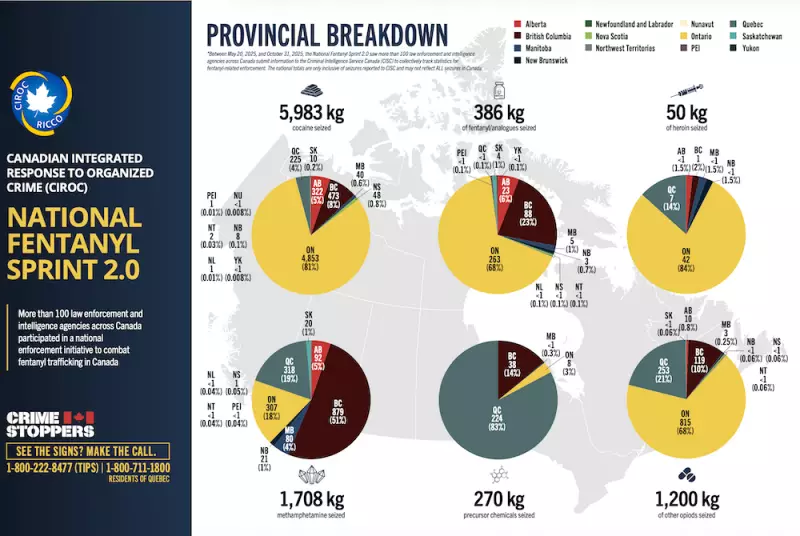 Quebec Seized 83% of Fentanyl Precursor Chemicals in National Crackdown