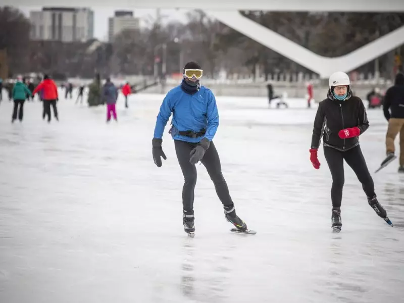 Rideau Canal Skateway Opens 3.4 km Section for New Year's Eve Skating