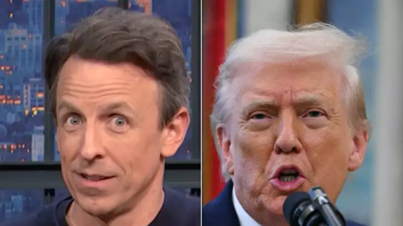 Seth Meyers Mocks Trump's Bizarre 'Snake Story' at White House Christmas Event