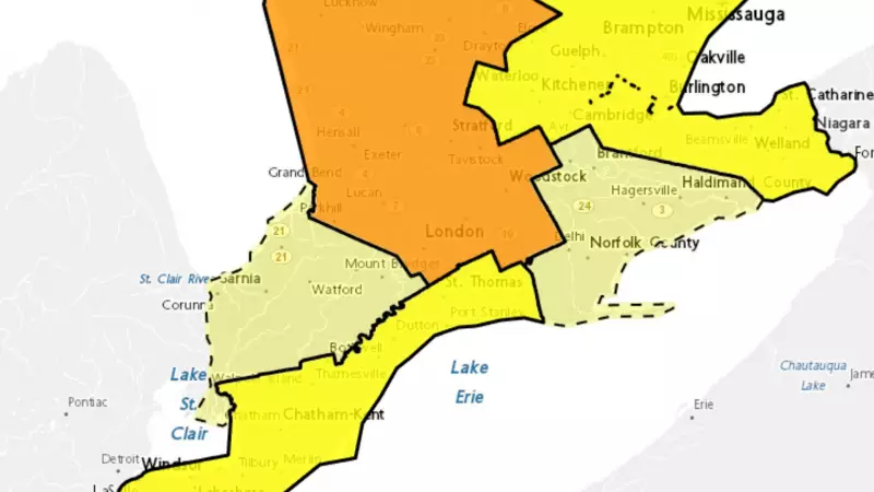 Snow Squall and Wind Warnings Persist Across Southern Ontario Monday