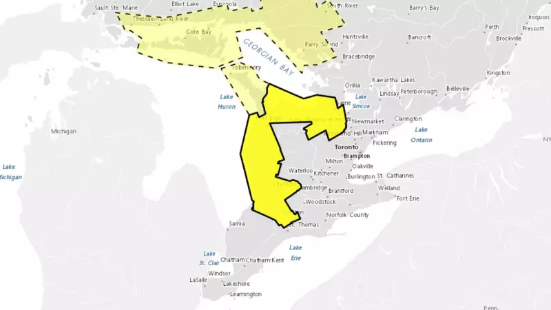 Snow Squalls Threaten Southern Ontario Monday Morning, Environment Canada Warns