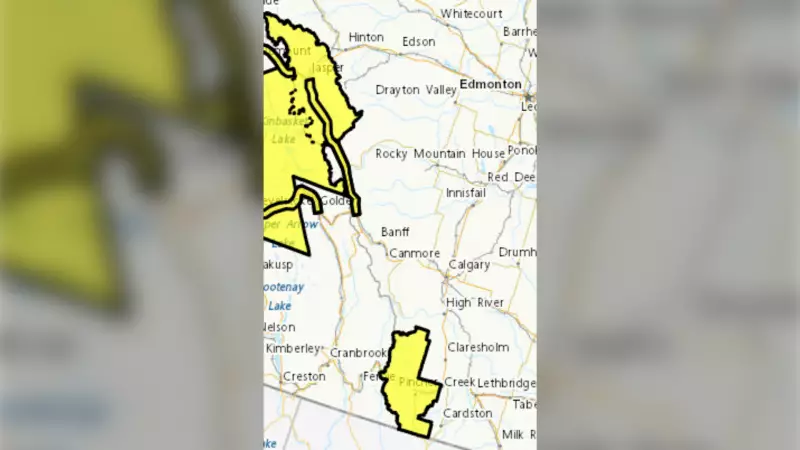 Snowfall Warning Issued for Jasper National Park and Highway 93